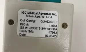 GE Signa 1.5T Quad Knee Extremity Cable ONLY with Coil ID GE23836133M1085PA